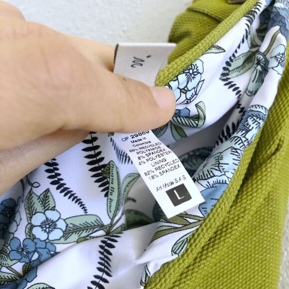 NWOT MAAJI High Rise Olive Green Reversible Bikini Bottom Large Size - Picture 11 of 13